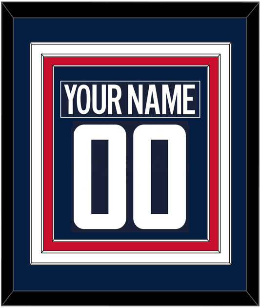 Washington Nameplate & Number (Back) Combined - Alternate Blue (2018-2024) - Premier Tier 2
