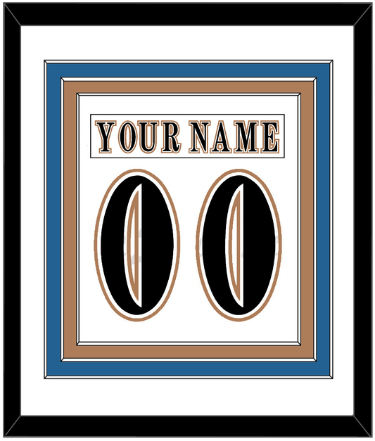 Washington Nameplate & Number (Back) Combined - Home White (1995-2007) - Premier Tier 1