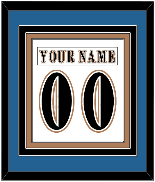 Washington Nameplate & Number (Back) Combined - Home White (1995-2007) - Premier Tier 2