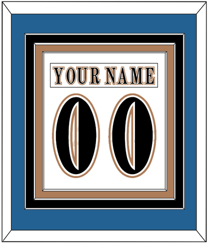 Washington Nameplate & Number (Back) Combined - Home White (1995-2007) - Premier Tier 2