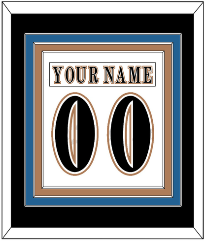 Washington Nameplate & Number (Back) Combined - Home White (1995-2007) - Premier Tier 3