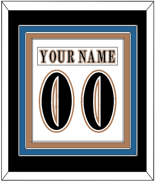 Washington Nameplate & Number (Back) Combined - Home White (1995-2007) - Premier Tier 3