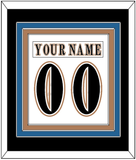 Washington Nameplate & Number (Back) Combined - Home White (1995-2007) - Triple Mat 3