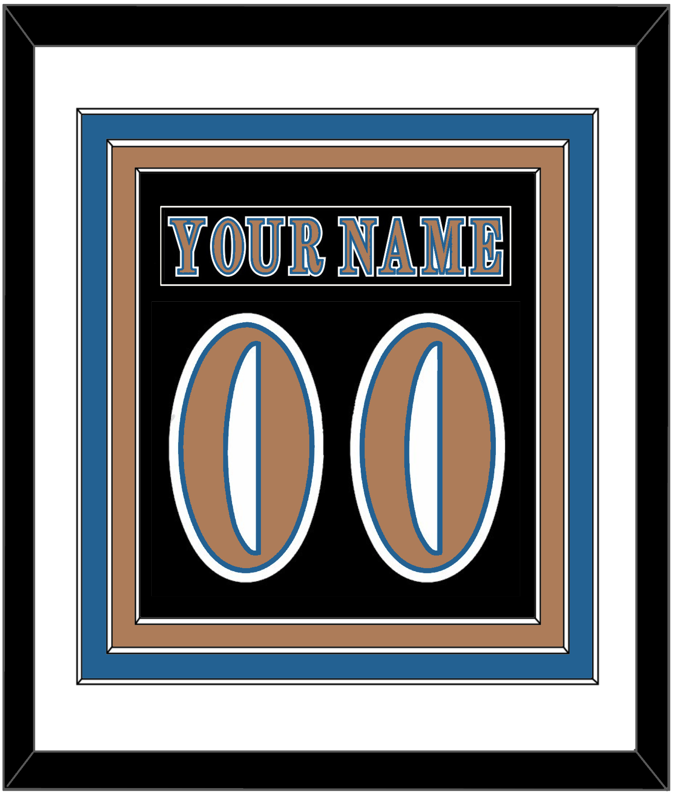Washington Nameplate & Number (Back) Combined - Road Black (1997-2007) - Premier Tier 1