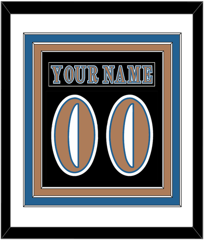 Washington Nameplate & Number (Back) Combined - Road Black (1997-2007) - Premier Tier 1