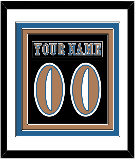 Washington Nameplate & Number (Back) Combined - Road Black (1997-2007) - Premier Tier 1
