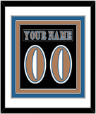 Washington Nameplate & Number (Back) Combined - Road Black (1997-2007) - Triple Mat 1