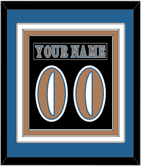 Washington Nameplate & Number (Back) Combined - Road Black (1997-2007) - Premier Tier 2