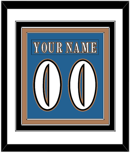 Washington Nameplate & Number (Back) Combined - Road Blue (1995-2000) - Premier Tier 1