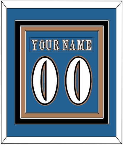 Washington Nameplate & Number (Back) Combined - Road Blue (1995-2000) - Premier Tier 2