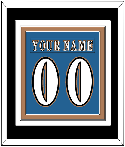Washington Nameplate & Number (Back) Combined - Road Blue (1995-2000) - Premier Tier 3