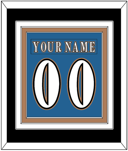 Washington Nameplate & Number (Back) Combined - Road Blue (1995-2000) - Premier Tier 3