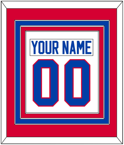 Washington Nameplate & Number (Back) Combined - Road Red (1979-1987) - Premier Tier 2
