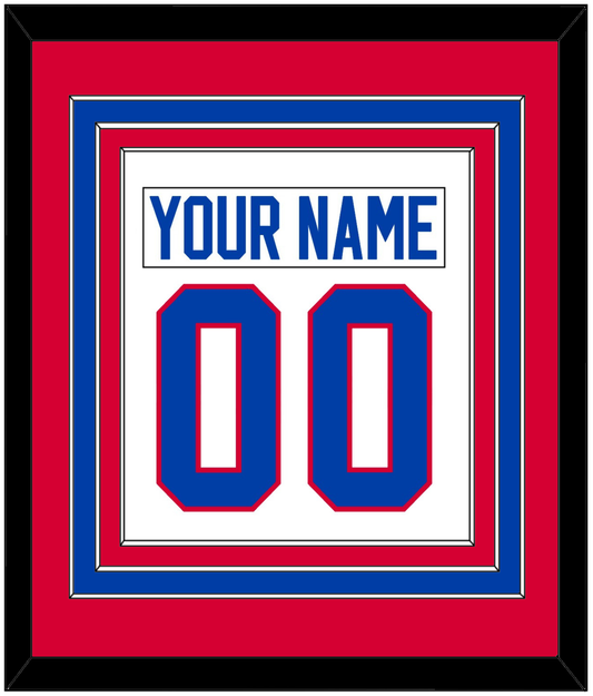 Washington Nameplate & Number (Back) Combined - Home White (1979-1987) - Premier Tier 2