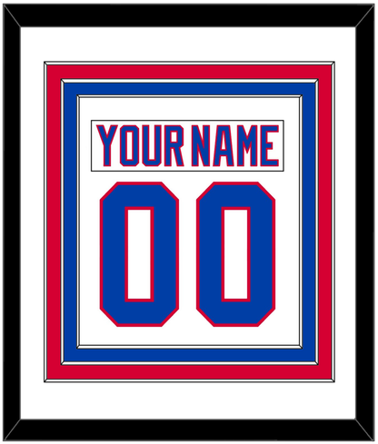 Washington Nameplate & Number (Back) Combined - Home White (1987-1995) - Premier Tier 1