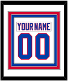 Washington Nameplate & Number (Back) Combined - Home White (1987-1995) - Triple Mat 1