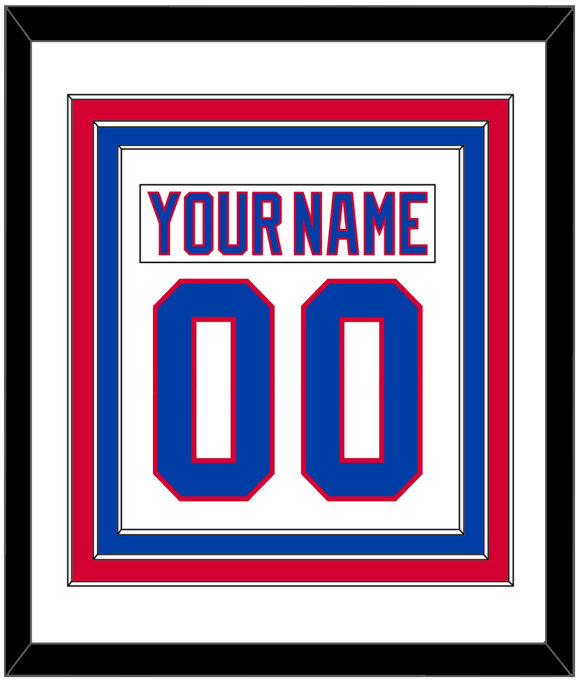 Washington Nameplate & Number (Back) Combined - 2011 Winter Classic White - Triple Mat 1