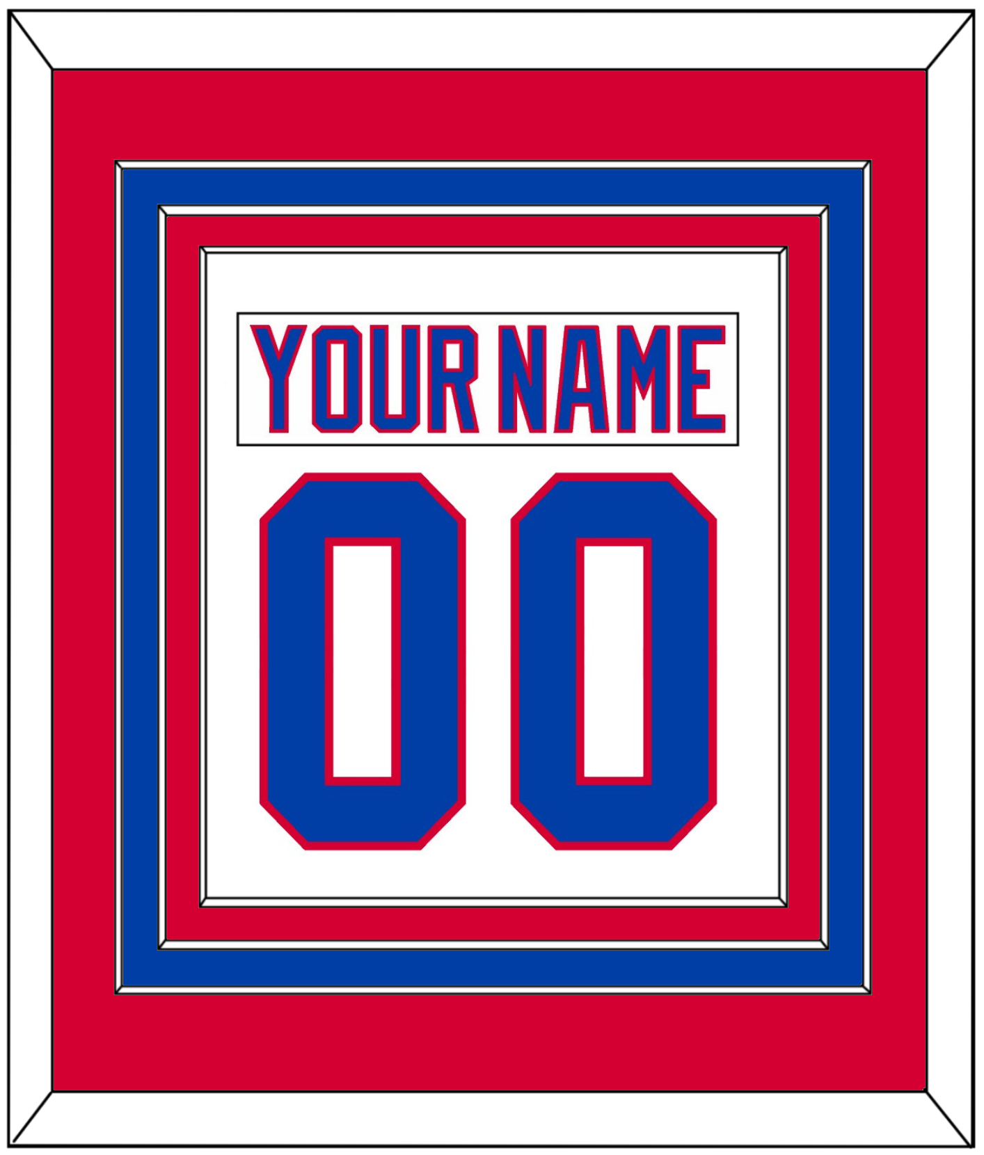 Washington Outdoor Game Nameplate & Full-Size Number - Combined