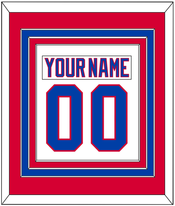 Washington Nameplate & Number (Back) Combined - 2011 Winter Classic White - Triple Mat 2