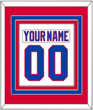 Washington Nameplate & Number (Back) Combined - 2011 Winter Classic White - Triple Mat 2