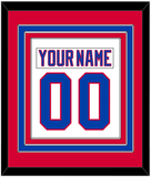 Washington Nameplate & Number (Back) Combined - Alternate White (2011-2015) - Triple Mat 2