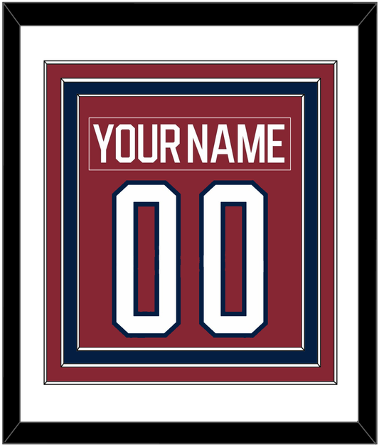 Washington Nameplate & Number (Back) Combined - 2015 Winter Classic Garnet - Premier Tier 1