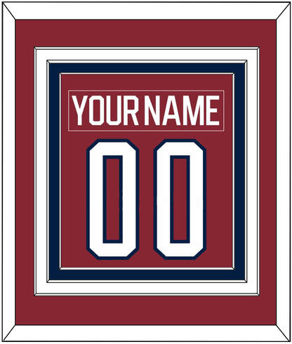 Washington Nameplate & Number (Back) Combined - 2015 Winter Classic Garnet - Premier Tier 2