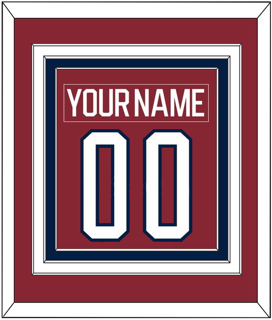 Washington Nameplate & Number (Back) Combined - 2015 Winter Classic Garnet - Premier Tier 2