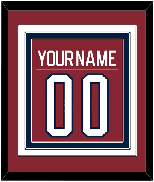 Washington Nameplate & Number (Back) Combined - 2015 Winter Classic Garnet - Premier Tier 2
