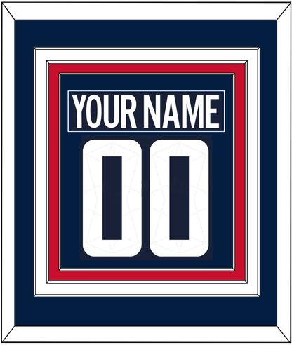 Washington Nameplate & Number (Back) Combined - 2018 Stadium Series Blue - Premier Tier 2