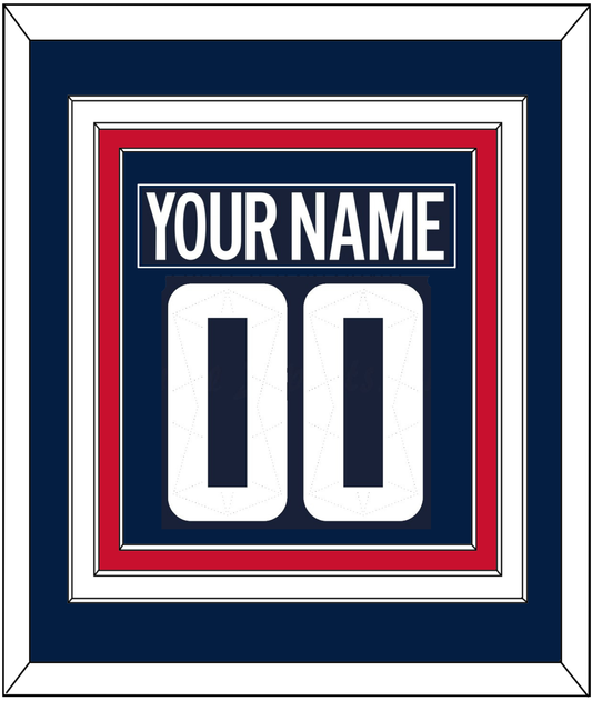 Washington Nameplate & Number (Back) Combined - 2018 Stadium Series Blue - Premier Tier 2