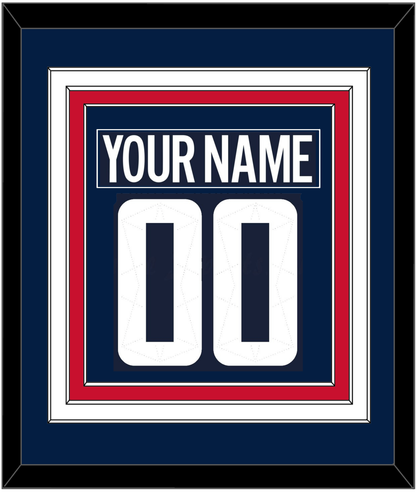Washington Nameplate & Number (Back) Combined - 2018 Stadium Series Blue - Premier Tier 2