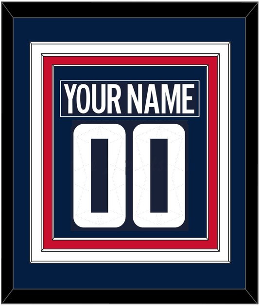 Washington Nameplate & Number (Back) Combined - 2018 Stadium Series Blue - Premier Tier 2