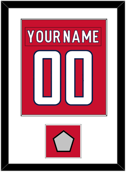 Washington Nameplate & Number (Back) Combined, With Stanley Cup Finals Patch - Home Red - Essential Tier 1