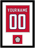 Washington Nameplate & Number (Back) Combined, With Stanley Cup Finals Patch - Home Red - Single Mat 1