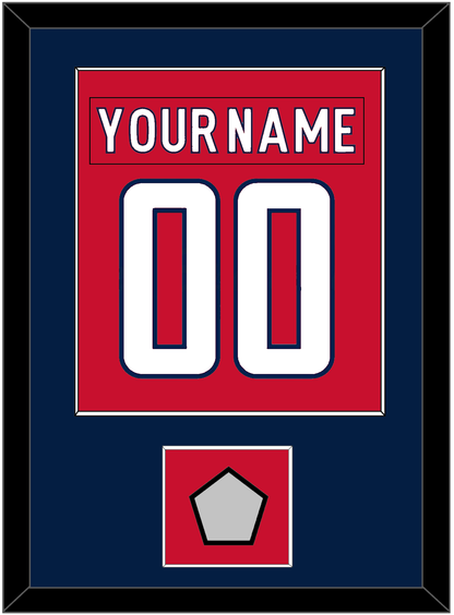 Washington Nameplate & Number (Back) Combined, With Stanley Cup Finals Patch - Home Red - Essential Tier 2