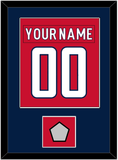 Washington Nameplate & Number (Back) Combined, With Stanley Cup Finals Patch - Home Red - Single Mat 2