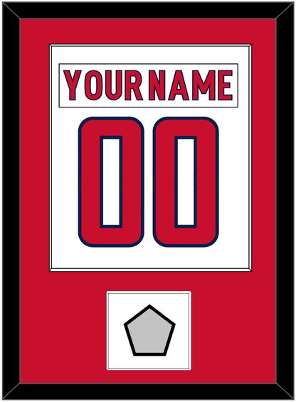 Washington Nameplate & Number (Back) Combined, With Stanley Cup Champions Patch - Road White - Essential Tier 1