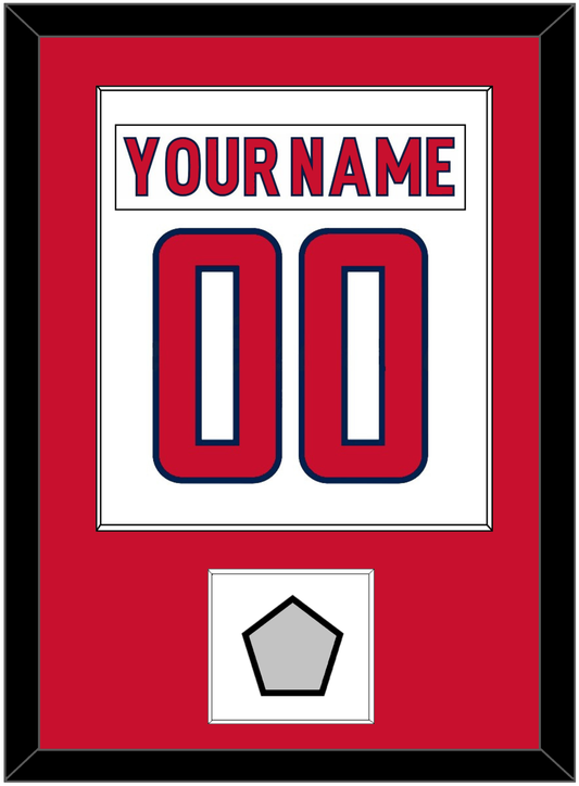 Washington Nameplate & Number (Back) Combined, With Stanley Cup Champions Patch - Road White - Essential Tier 1
