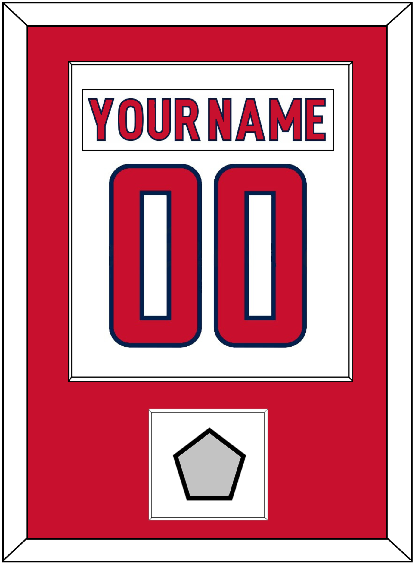 Washington Nameplate & Number (Back) Combined, With Stanley Cup Finals Patch - Road White - Essential Tier 1