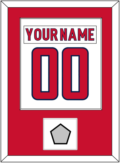 Washington Nameplate & Number (Back) Combined, With Stanley Cup Finals Patch - Road White - Essential Tier 1