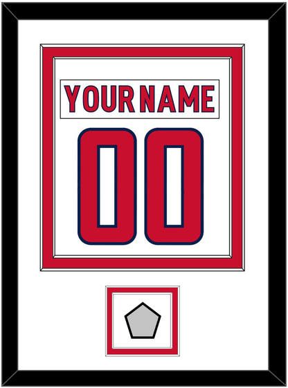 Washington Nameplate & Number (Back) Combined, With Stanley Cup Finals Patch - Road White - Signature Tier 1