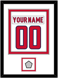Washington Nameplate & Number (Back) Combined, With Stanley Cup Finals Patch - Road White - Double Mat 1