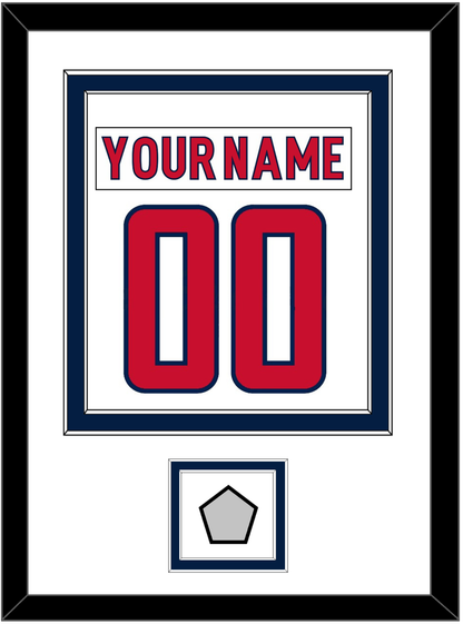 Washington Nameplate & Number (Back) Combined, With Stanley Cup Champions Patch - Road White - Signature Tier 2