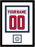 Washington Nameplate & Number (Back) Combined, With Stanley Cup Champions Patch - Road White - Double Mat 2