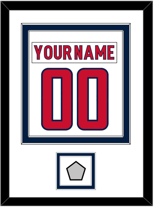 Washington Nameplate & Number (Back) Combined, With Stanley Cup Finals Patch - Road White - Signature Tier 2