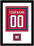Washington Nameplate & Number (Back) Combined, With Stanley Cup Finals Patch - Home Red - Triple Mat 1