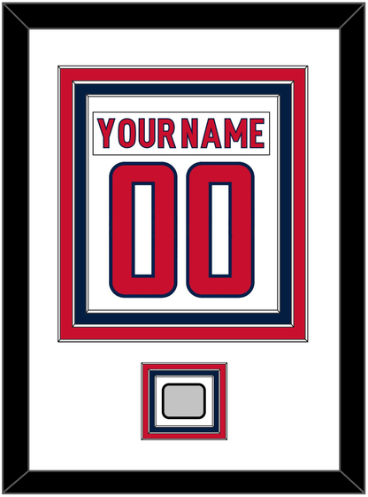 Washington Nameplate & Number (Back) Combined, With Stanley Cup Finals Patch - Road White - Premier Tier 1