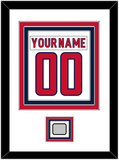 Washington Nameplate & Number (Back) Combined, With Stanley Cup Finals Patch - Road White - Triple Mat 1