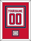 Washington Nameplate & Number (Back) Combined, With Stanley Cup Finals Patch - Road White - Triple Mat 2